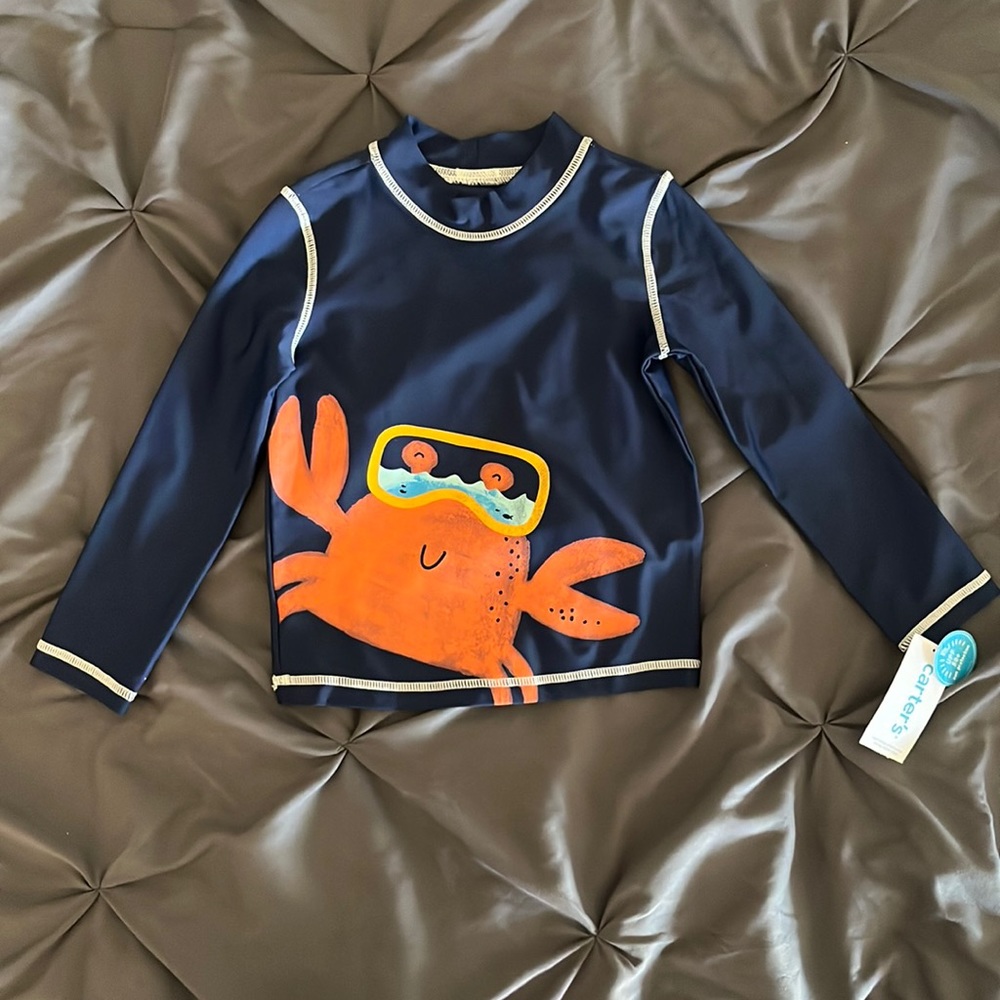Carter’s 3T long sleeve rash guard swim shirt.